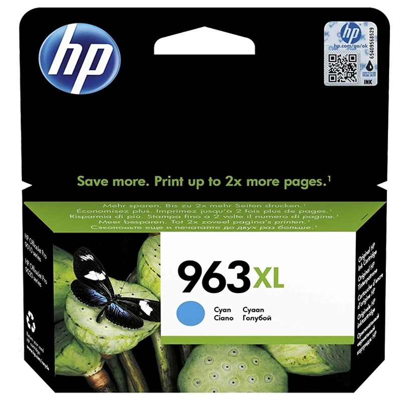 Cartucho de tinta HP 963XL Original de alta capacidade, Ciano, 1 unid., 1600 páginas