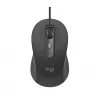 Logitech Signature Wired M520 for Business Rato ótico com fio USB-C Plug-and-Play Windows/Mac/Chrome/PC/laptops - Grafite