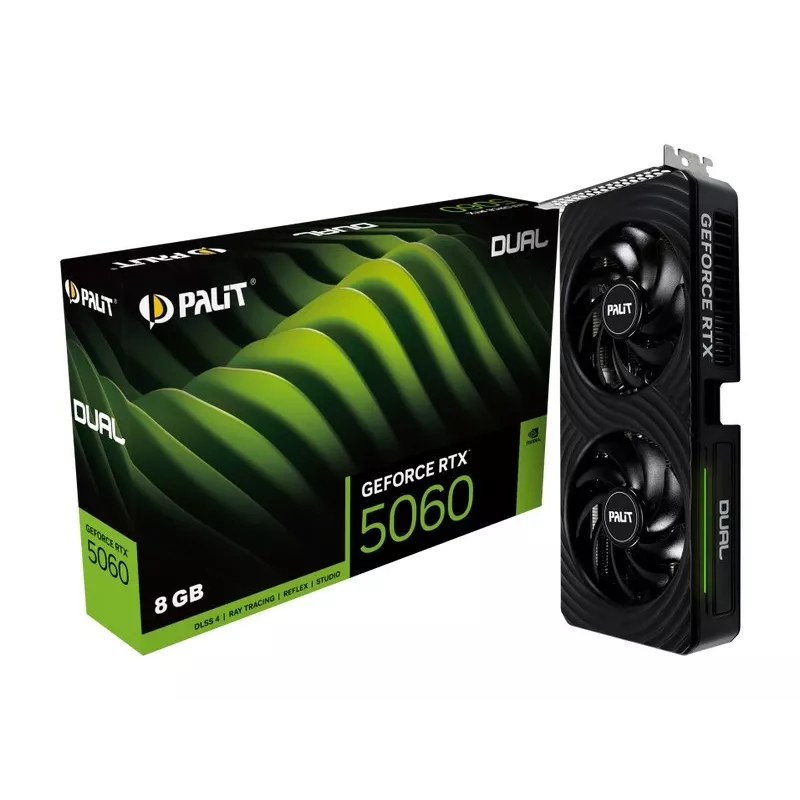 Placa gráfica Palit GeForce RTX 5060 Dual 8GB GDDR7