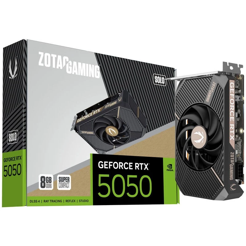 ZOTAC GAMING GeForce RTX 5050 SOLO 8GB GDDR6 Placa gráfica