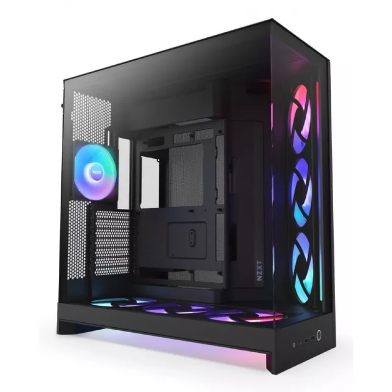 Caixa de PC NZXT H9 Flow RGB+ Midi-Tower preto