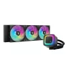 Cooler líquido all-in-one DeepCool LE360 V2 com 3 ventoinhas de 120 mm, Hydro Dynamic Bearing, preto, suporta LGA1150/1151/1155/1200/1700/AM4/AM5