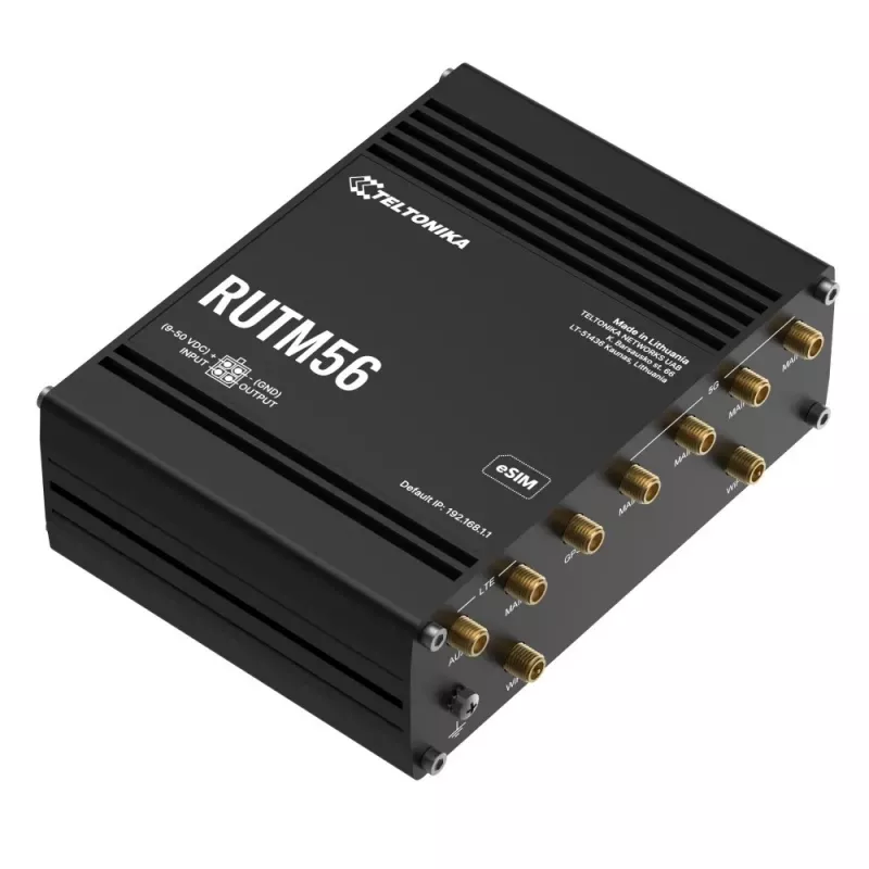 Teltonika RUTM56 router 5G com modem duplo, RUTM56000000