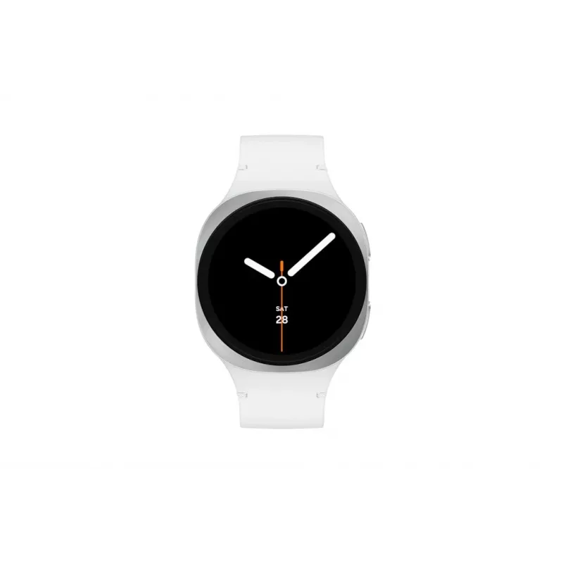 Samsung Galaxy Watch 8 3,3 cm (1,3 polegadas) AMOLED 40 mm digital 438 x 438 pixels ecrã tátil prateado Wi-Fi GPS (satélite)
