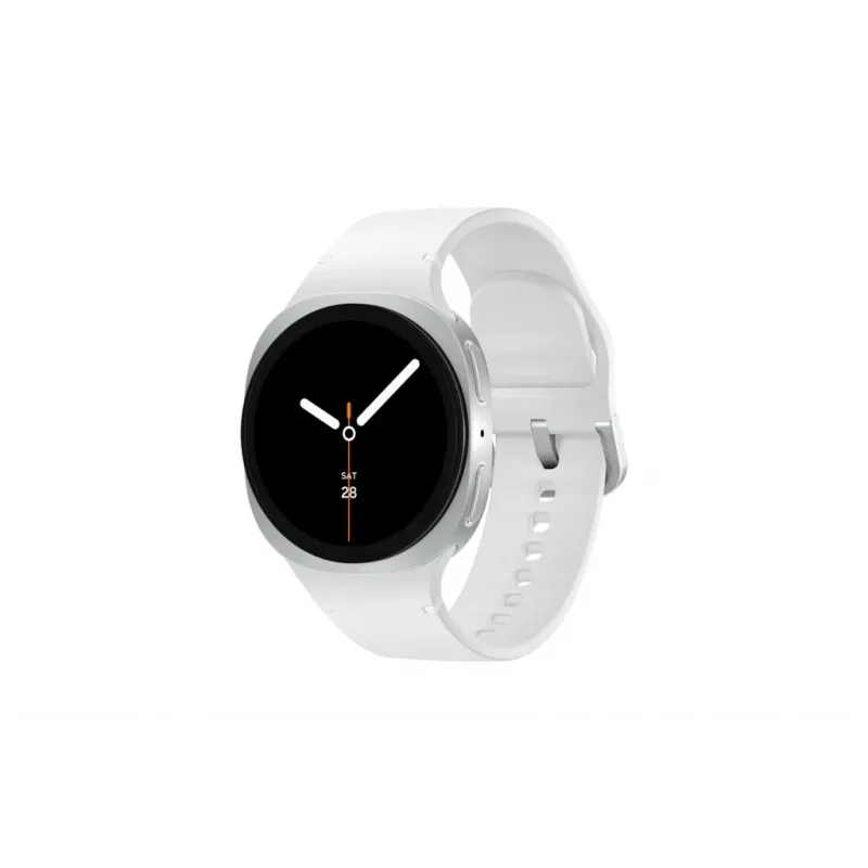 Samsung Galaxy Watch 8 3,3 cm (1,3 polegadas) AMOLED 40 mm digital 438 x 438 pixels ecrã tátil prateado Wi-Fi GPS (satélite)