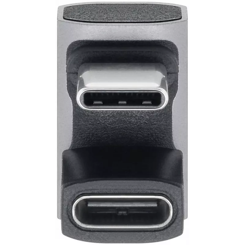 Adaptador USB-C Goobay 180° em U USB4 - macho para fêmea (74445)