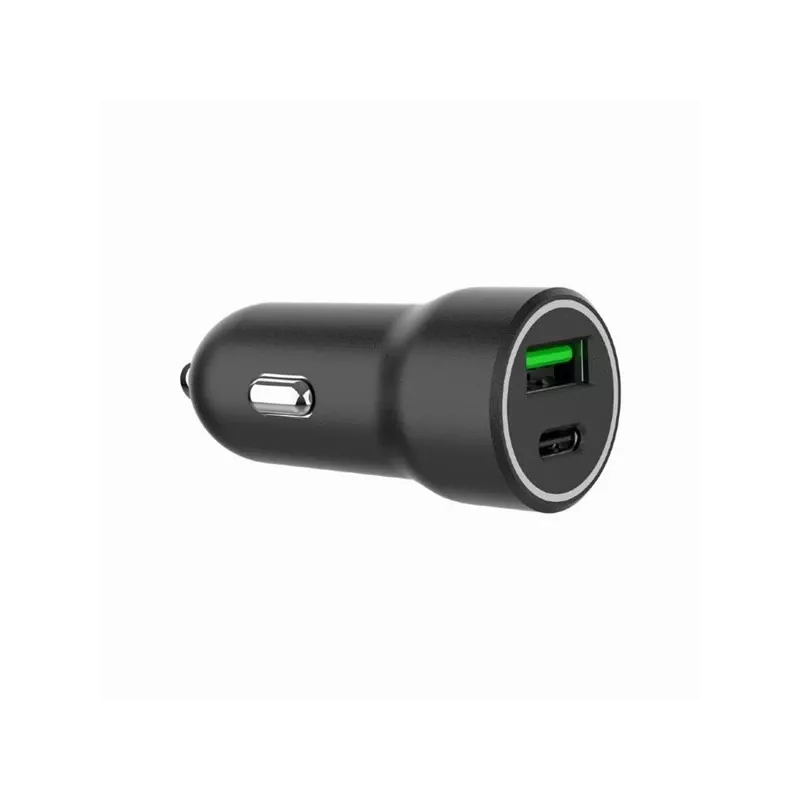 Adaptador de carro Gembird - USB Type-A e C PD - 20W