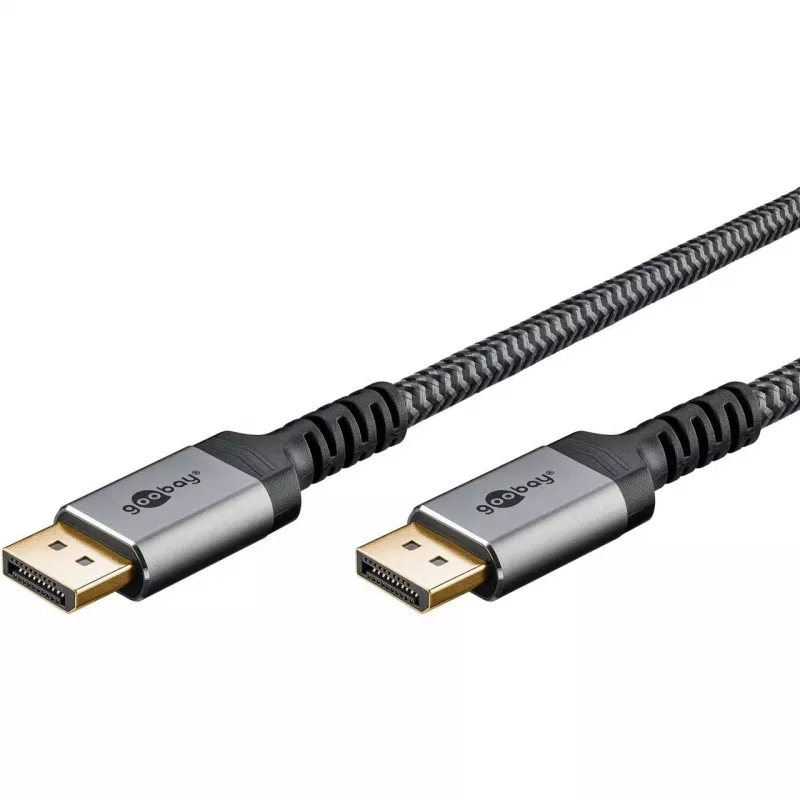 Cabo DisplayPort Goobay 2.0/2.1, 80 Gbit/s | 75685 | DisplayPort para DisplayPort
