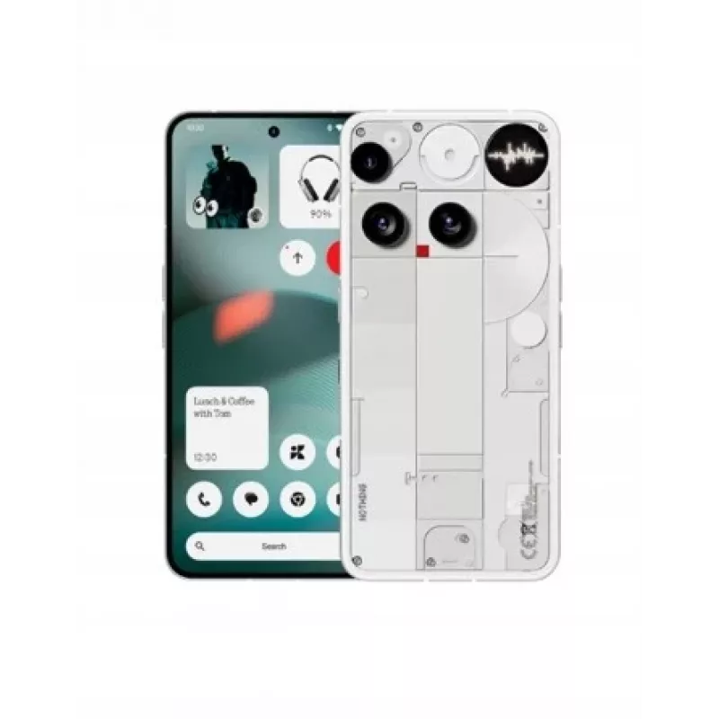 Nothing Phone (3) branco - Smartphone 5G - Dual-SIM - RAM 12 GB / armazenamento interno 256 GB - ecrã OLED - 6,67 polegadas (A10000023)