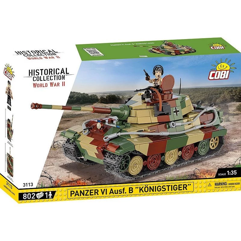 Conjunto de blocos COBI Panzer VI Ausf. B Königstiger 802 peças