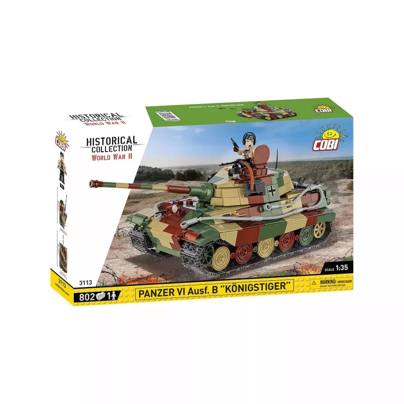Conjunto de blocos COBI Panzer VI Ausf. B Königstiger 802 peças