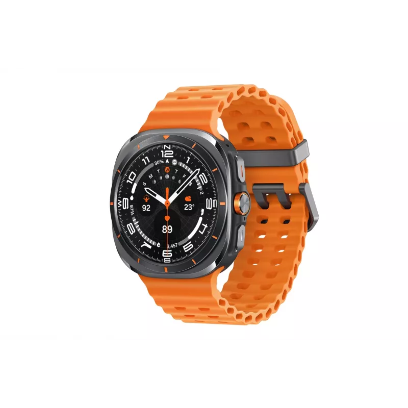Samsung Galaxy Watch Ultra 3,81 cm (1,5 polegadas) AMOLED 47 mm Digital 480 x 480 píxeis Ecrã tátil 4G Cinzento, Titânio Wi-Fi GPS (satélite)