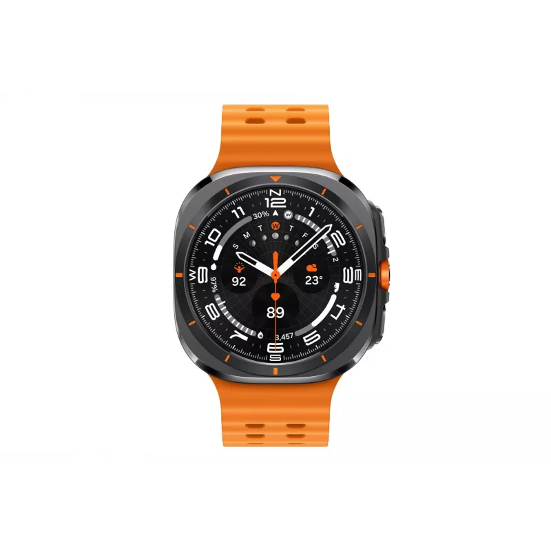 Samsung Galaxy Watch Ultra 3,81 cm (1,5 polegadas) AMOLED 47 mm Digital 480 x 480 píxeis Ecrã tátil 4G Cinzento, Titânio Wi-Fi GPS (satélite)
