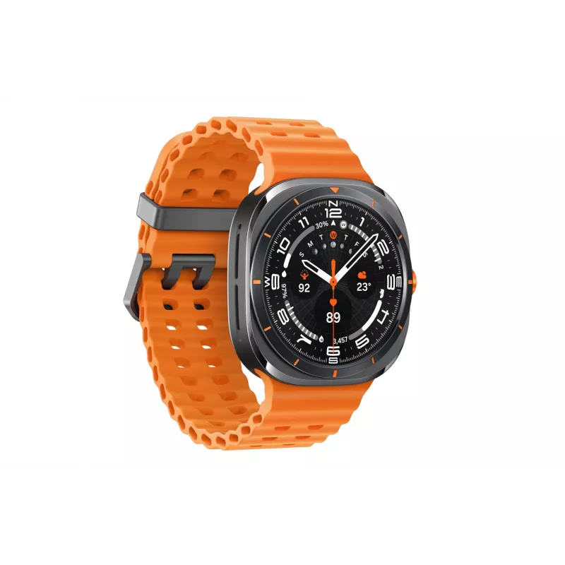 Samsung Galaxy Watch Ultra 3,81 cm (1,5 polegadas) AMOLED 47 mm Digital 480 x 480 píxeis Ecrã tátil 4G Cinzento, Titânio Wi-Fi GPS (satélite)