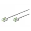 Cabo de rede Goobay Ultra-Flexível CAT 8.1 Patch fino U/FTP Cinzento - ficha extra curta 99,9 % (74343)