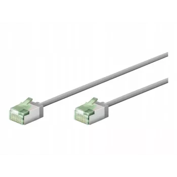 Cabo de rede Goobay Ultra-Flexível CAT 8.1 Patch fino U/FTP Cinzento - ficha extra curta 99,9 % (74343)
