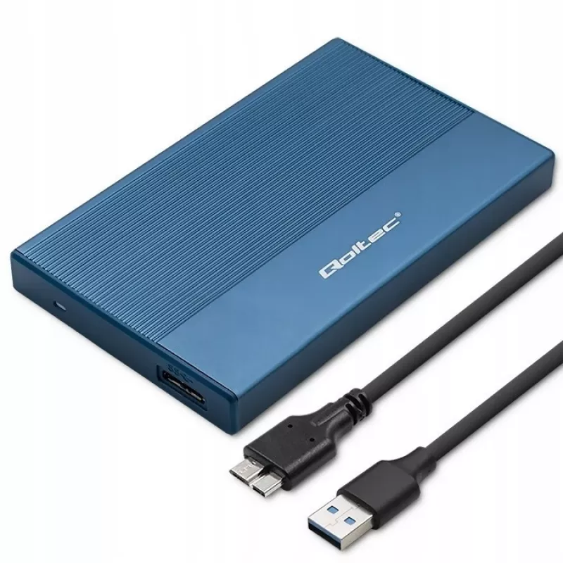 Caixa externa para SSD/HDD de 2,5 polegadas QOLTEC 52276 USB 3.0 SATA até 2 TB