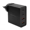 Carregador Qoltec GaN POWER PRO | 2xUSB-C | 2xUSB | 130W | 5-20V | 1.5-5A | XP | preto