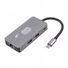 Adaptador Hub TB USB-C (7-em-1) HDMI USB SD/TF RJ45 (2500 Mbit/s) PD