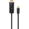 Cabo Goobay USB-C para HDMI 4K a 60 Hz 1 m preto - -ficha> HDMI (75696)