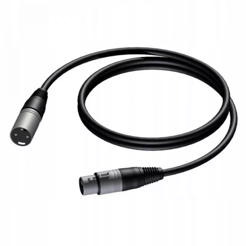 Cabo Procab ficha XLR para conector fêmea XLR 1,5 m — cabo de microfone/áudio simétrico