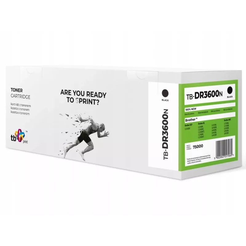 TB Print TB-DR3600N tambor para Brother DR-3600, preto, 75.000 páginas