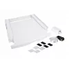 Conjunto de empilhamento WHIRLPOOL C00855467 para máquina de lavar 60 x 60 cm e secador, prateleira extensível, cinta e almofadas antiderrapantes