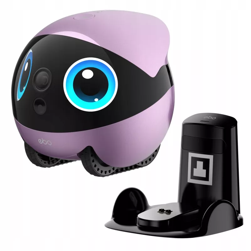 EnaBot Ebo Air 2 Plus robô de monitorização doméstico móvel com câmara de IA roxo