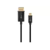Goobay 75705 cabo de USB-C para DisplayPort, 4K 60 Hz, 2 m, 21,6 Gbit/s, preto