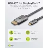 Goobay 75705 cabo de USB-C para DisplayPort, 4K 60 Hz, 2 m, 21,6 Gbit/s, preto