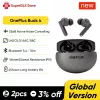 OnePlus Buds 4 Global Version True Wireless auscultadores com cancelamento de ruído AI em chamadas 55dB longo alcance IP55 à prova de água portáteis