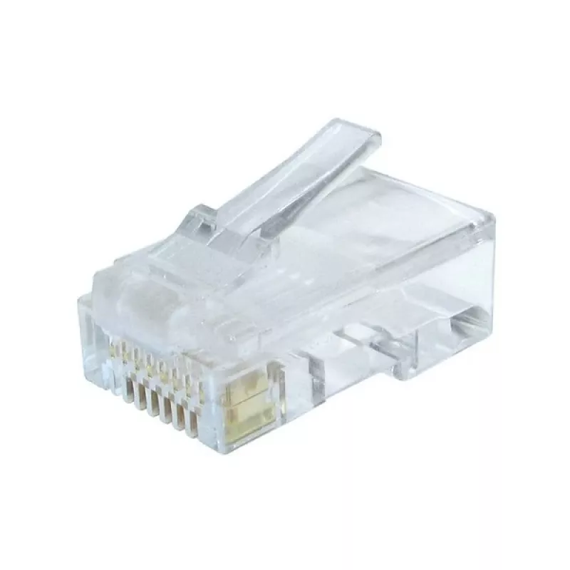 Conector de fio Gembird LC-8P8C-002/100 RJ-45 transparente