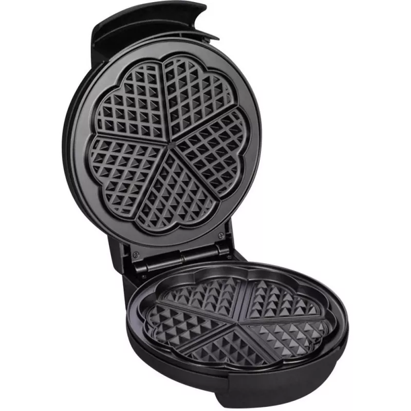 Máquina de waffles Severin WA 2103 para 4 waffles 1200 W preto, prateado