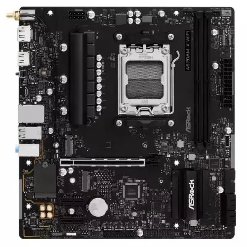 Placa-mãe ASRock A620AM-X WiFi AMD A620 AM5 Micro-ATX