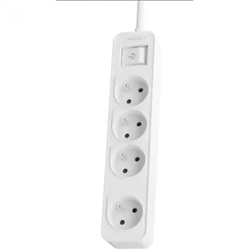 Extensão elétrica Philips Phil-CHP2144W/60 1,5 m, 4 tomadas AC, branca