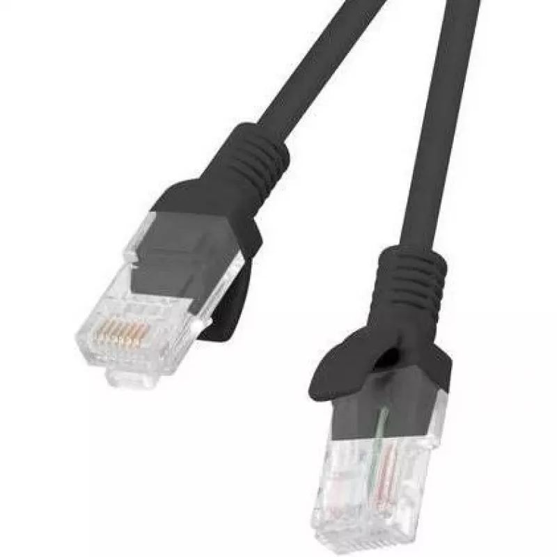 Cabo de rede LANBERG PCU5-20CC-0150-BK RJ45 Cat.5e 1,5 m preto pack de 10