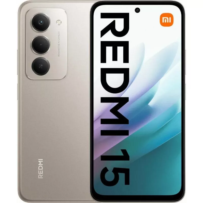 Xiaomi Redmi 15 4G smartphone, 6 GB/128 GB, 6,9 polegadas, Titan Grey