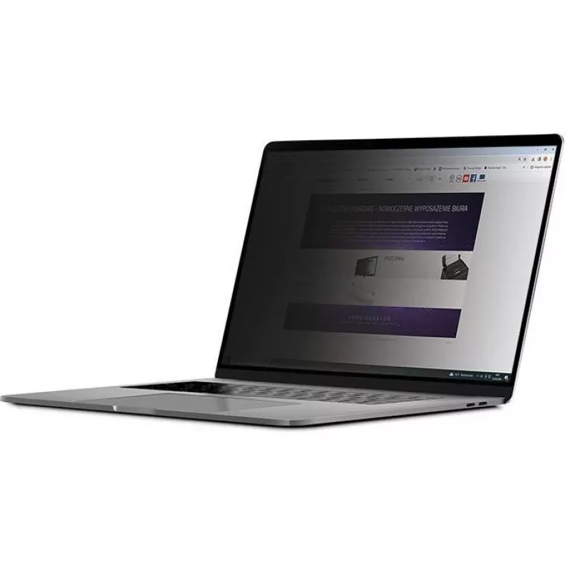 Filtro de privacidade Qoltec 51050 para ecrã (13,3 polegadas) (11,59 polegadas, 16:9), película protetora para portátil