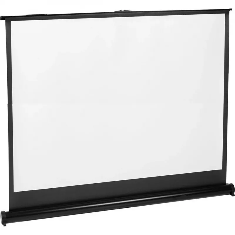 Tela de projeção MACLEAN MC-961 45 polegadas (4:3) independente, metal branco, área visível 96×77 cm