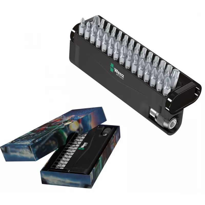 Wera conjunto de pontas Bit-Check 30 Bits Natal 2025 — sortido compacto de 30 pontas