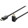 Goobay cabo DisplayPort angular a 90°, DisplayPort 2.0/2.1, 54 Gbit/s, 8K 144 Hz, 2 m