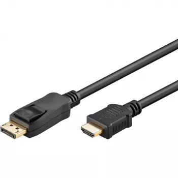 Goobay DisplayPort – HDMI (1m, DisplayPort, 1.4), Cabo de Vídeo