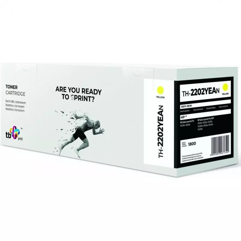 Toner para HP Color LaserJet Pro 4202 W2202A TH-2202YEAN