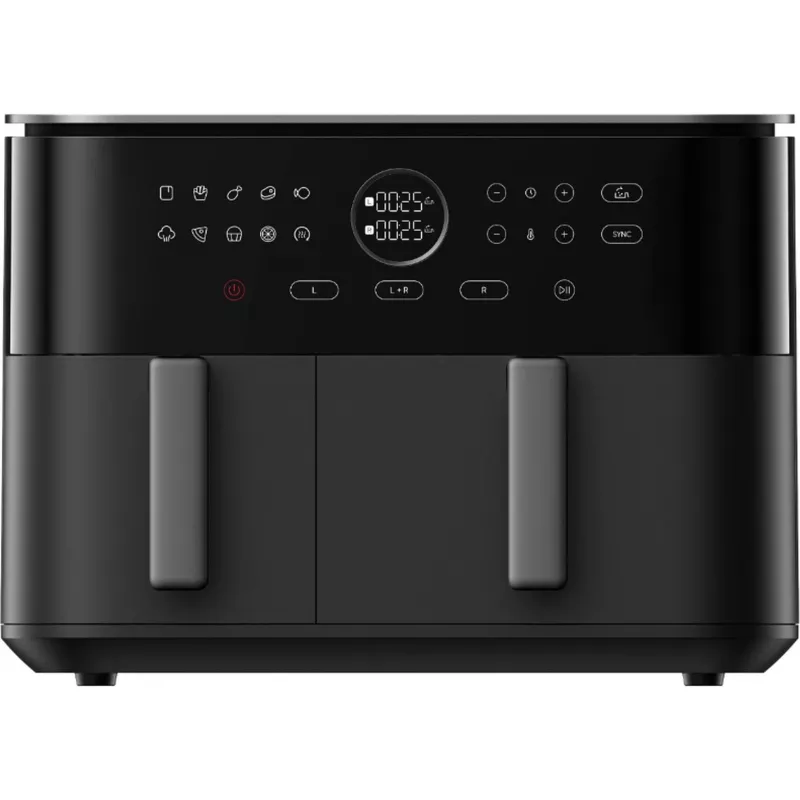 Fritadeira de ar quente Xiaomi Dual Zone EAN 10 L 2700W Potência total Preto