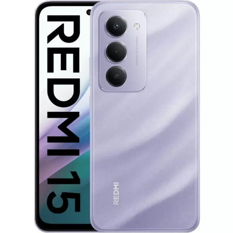 Xiaomi Redmi 15 4G (128GB, Viola Sabbioso, 6,90 polegadas, Dual-SIM Hybrid, 4G), Smartphone, violeta