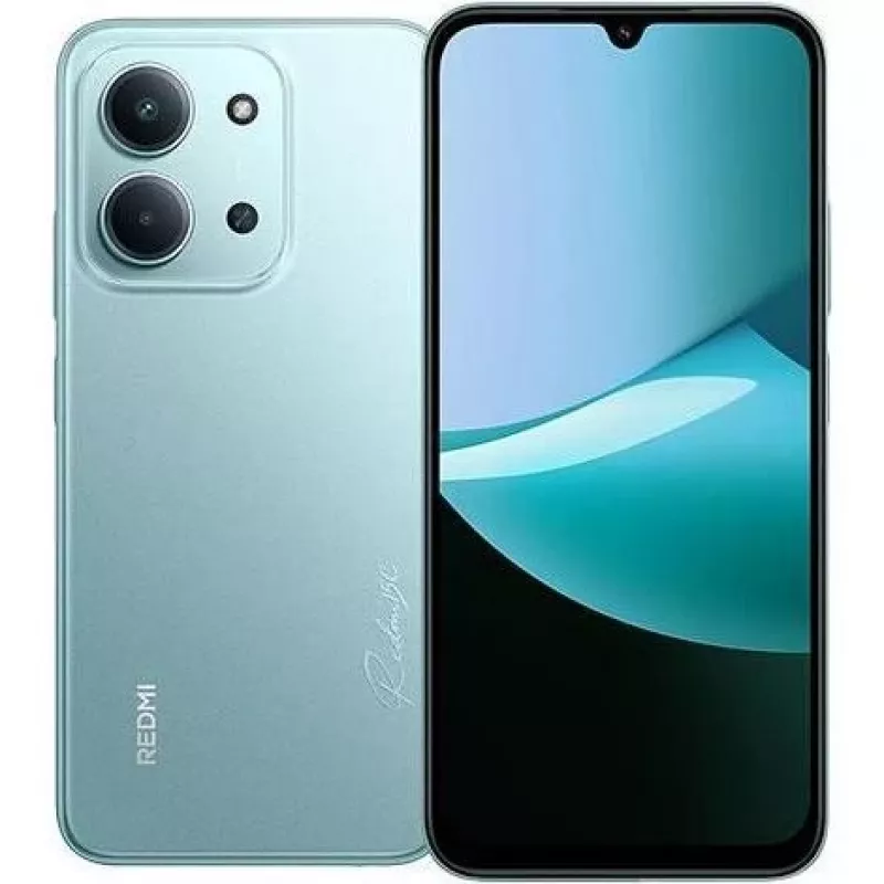 Smartphone Xiaomi Redmi 15C 6,9 polegadas 4 GB RAM 128 GB armazenamento verde menta, 6000 mAh, câmara traseira 50 MP, Helio G81-Ultra