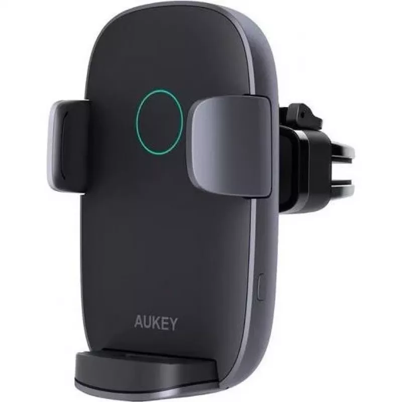 Suporte de carregamento sem fios para automóvel Aukey HD-C52 — suporte de automóvel compatível com Qi com ângulo ajustável e função de carregamento sem fios