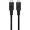 Cabo USB-C Goobay, USB4, 240 W, 40 Gbit/s, Power Delivery, 1 m (1m, USB 4.0, 240W), cabo USB