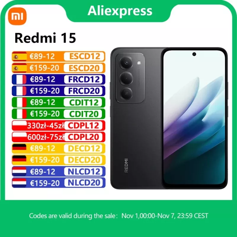 Xiaomi Redmi 15 4G (256GB, Viola Sabbioso, 6.90, Doppia SIM Ibrida, 4G), Smartphone, violeta