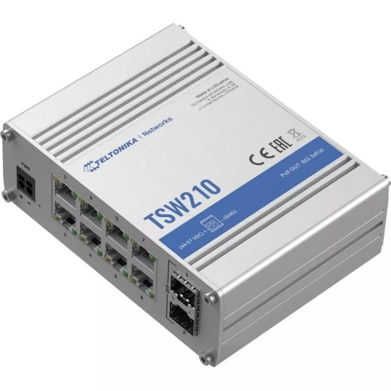 Switch Teltonika TSW210, 8x RJ45, 2x SFP